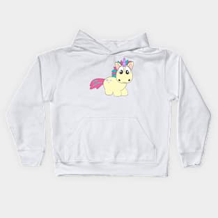 Unicorn, unicorn, mad, funny, cool, cute pony Kids Hoodie